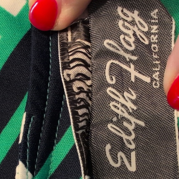 Vintage Edith Flagg‎ For I. Magnin Super 70s Wide Leg Pant Set Tunic and Pants - Picture 7 of 7